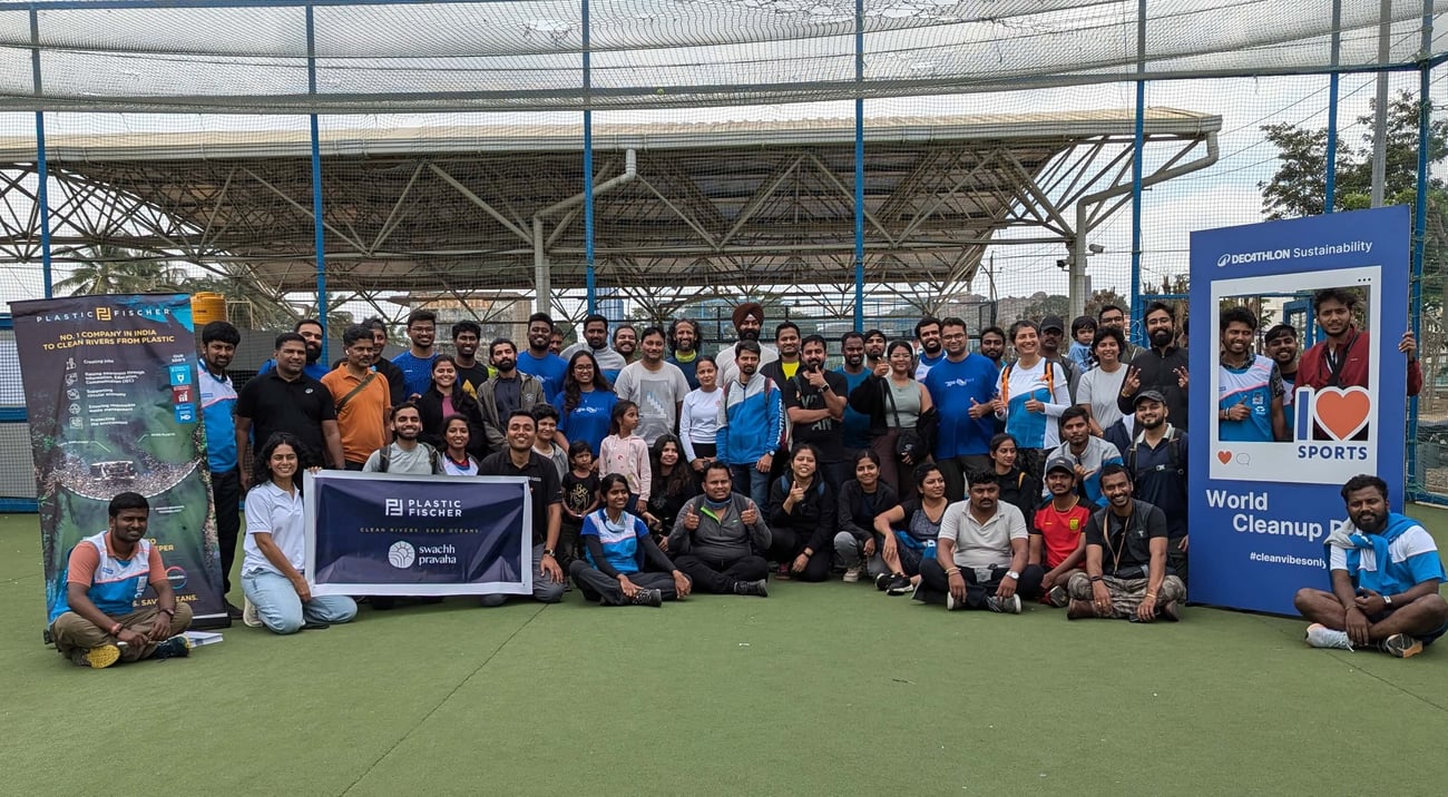Plastic Fischer World Cleanup Day Hike with Decathlon Sports India